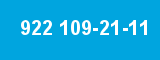 922 109-21-11